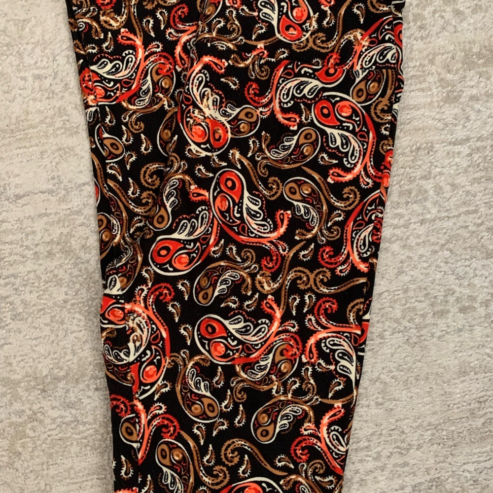 LuLaRoe Men's Pants with Vibrant Paisley Design